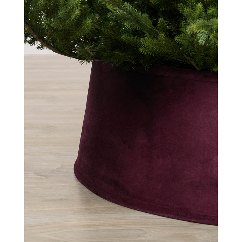 Burgundy Velvet Tree Skirt, 70cm