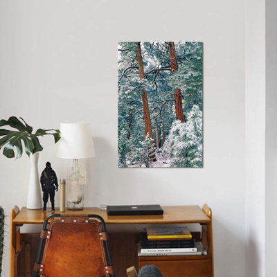 «Ponderosa Pine Forest After Fresh Snowfall, Rocky Mountain National Park, Colorado» par Tim Fitzharris, reproduction d'art graphique sur toile