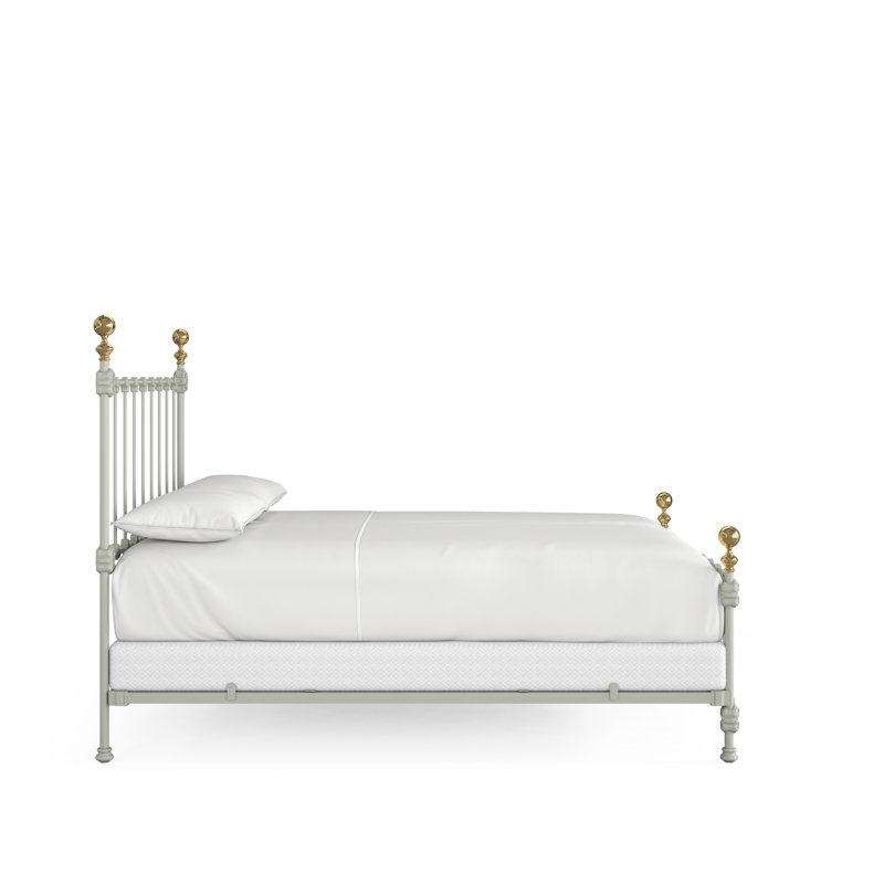 151 Palatial Bed | Complete Standard, California King, Gunmetal/Antique Gold
