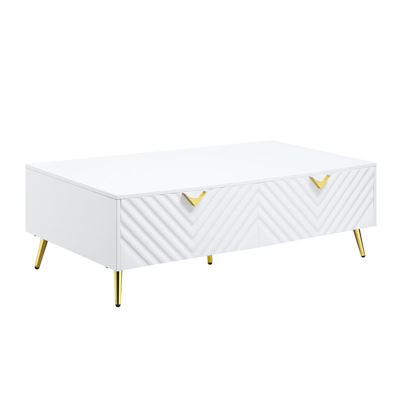 Table basse à 4 pieds avec rangement Heusain