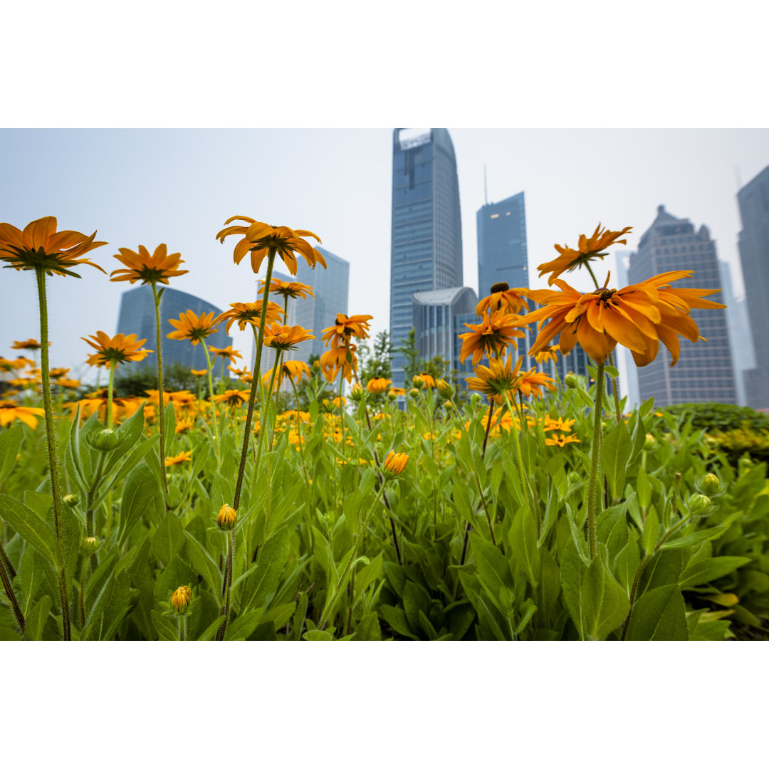 Green City Park von Chinaface - Kunstdrucke auf Leinwand ohne Rahmen