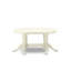 Ensemble de salle à manger 5 pièces comprenant une table ovale avec rallonge papillon et 4 chaises, 101,6 x 193,3 cm, blanc lin-1045597256