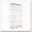 Armoire lumineuse en verre à deux portes avec 4 tablettes et télécommande-1563912953