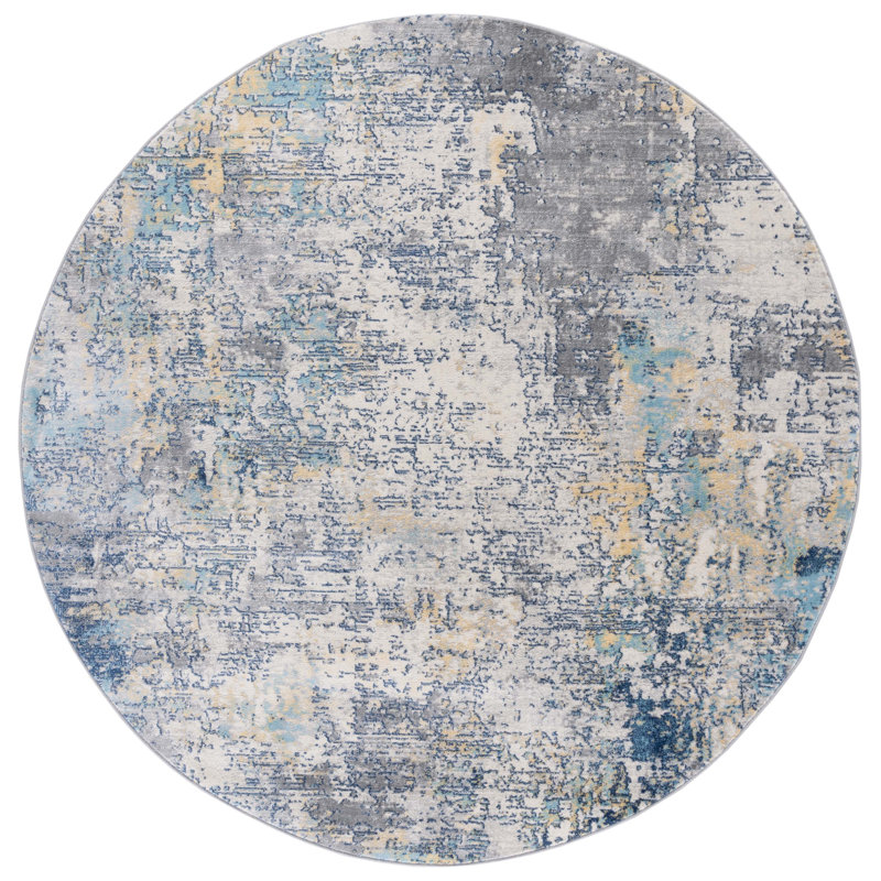 Tapis Jasper 100 Performance Abstract, Rond 6 pi 7 po