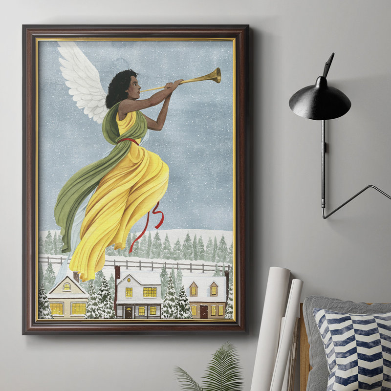 Ange de Noël I - cadre photo, impression sur toile, H 36 po x l 24 po x P 2,5 po