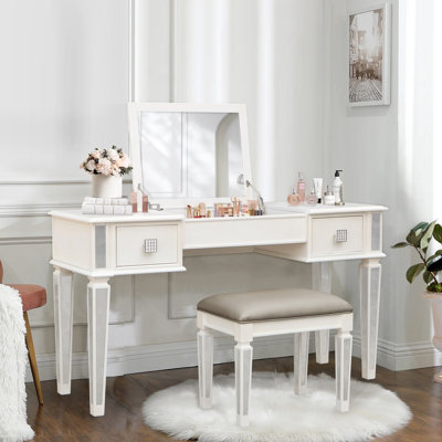 Coiffeuse Modern Mirrored
