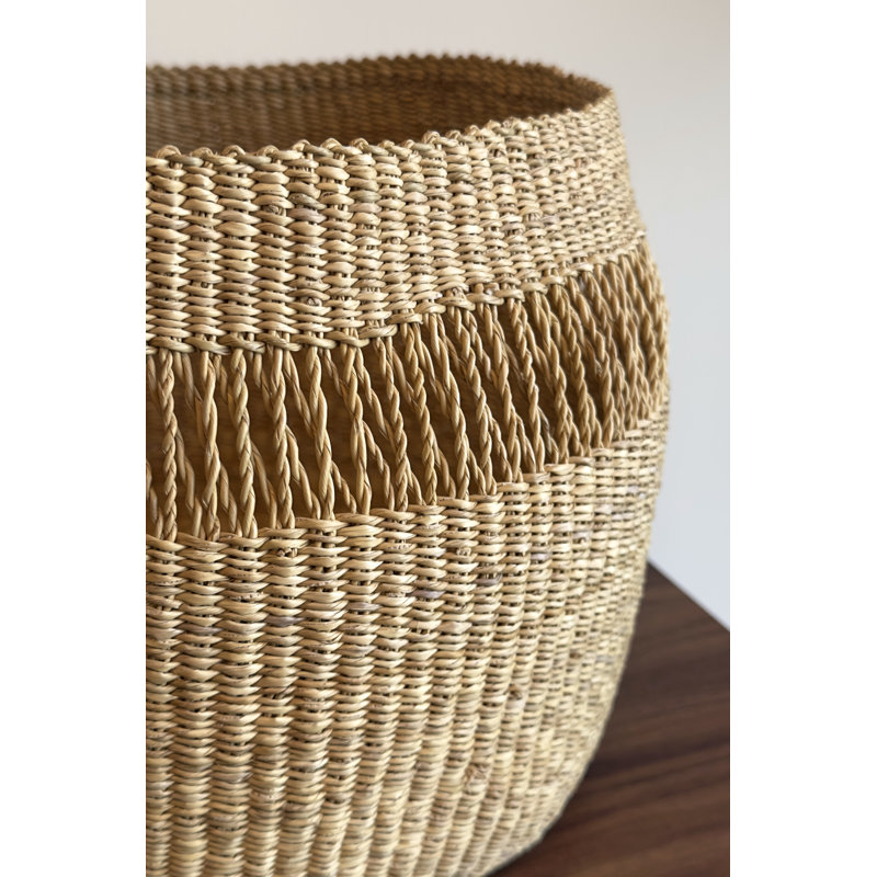 Mixed Weave Planter Basket