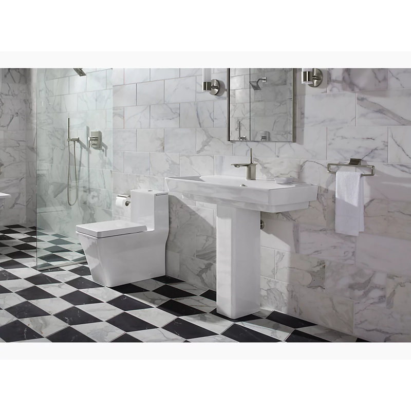 Reve Dual-Flush Elongated One-Piece Toilet (Seat Included), White