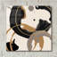  «Coffee Stain 2» par Alonzo Saunders, art mural en verre, 12 po x 12 po
