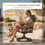 Fauteuil de patio pivotant avec coussin Aiona