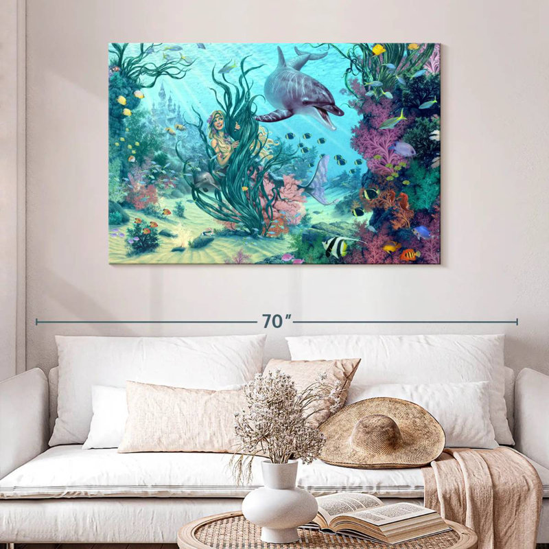 Aletra Mermaid Hide and Seek, H 32 po x l 48 po