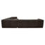 Clove L-Shaped Sectional Deep Brown-2054865739