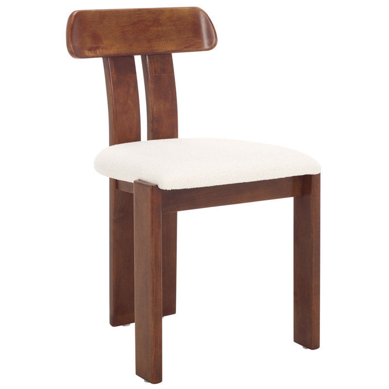 Chaise Keokuk, Crème / noyer