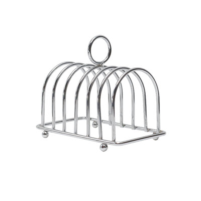Buckingham 6 Slice Toast Rack Chrome Plated Toast Holder Stand
