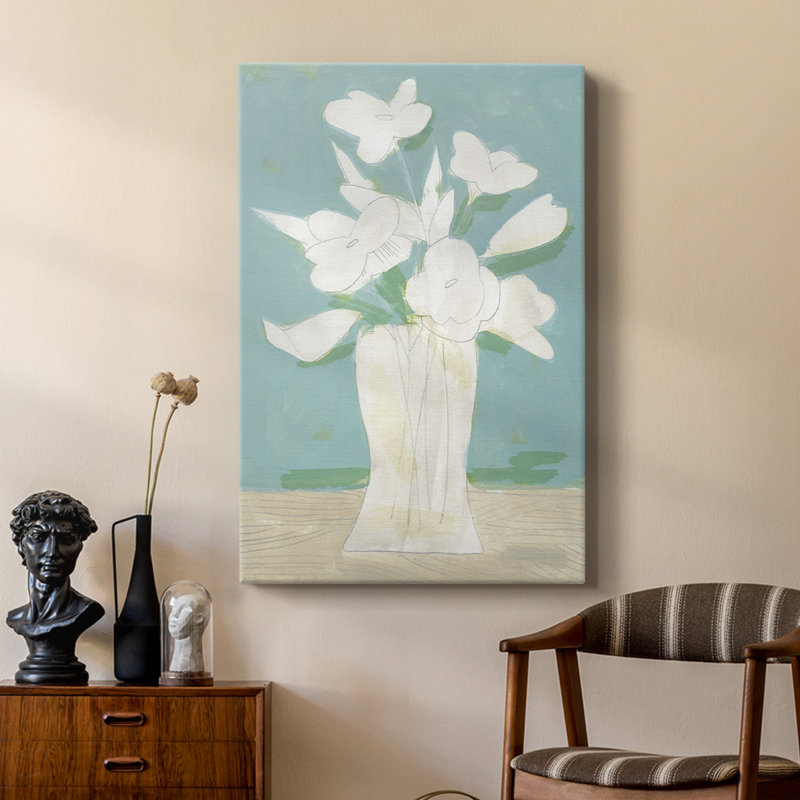 Arrangement de printemps en sourdine - galerie Cavas sur mesure, H 48 po x l 32 po