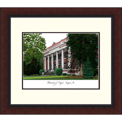 Cadre photo alumnus de lithographie héritée oregon NCAA