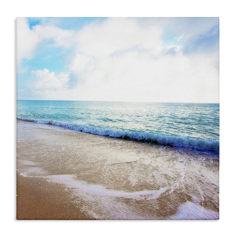 «Billowing Beach Wave», art mural sur toile par Susan Bryant, H 24 po x l 24 po