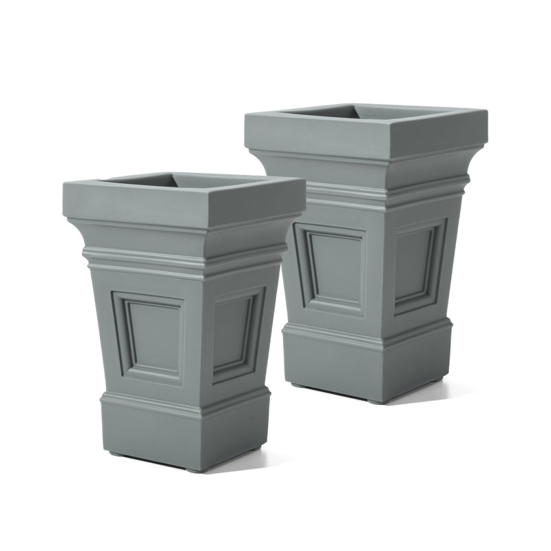 Step 2 Atherton Self-Watering Planter Box, 1, Sage Gray