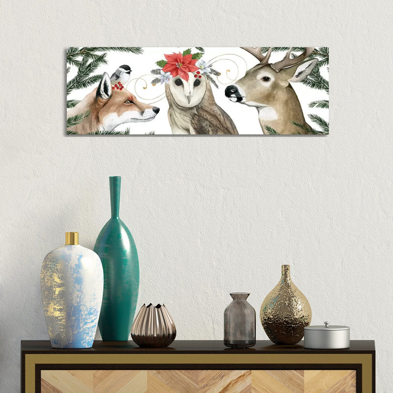 Timberland Christmas Collection D by Grace Popp - Wrapped Canvas Panoramic Print, 30.48 cm H x 91.44 cm W x 1.91 cm D