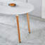Extensible Table With Top And Metal Legs For Dining Room, Office, Coffee, 100/140/180X100x75cm, Clear Design, Matte White Dining, Sophisticated-2057952580