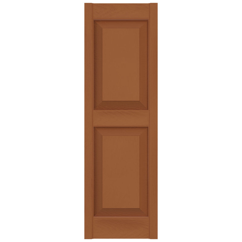 Treated Cedar Raised Panel Decorative Shutters, 58" x 14.75"
