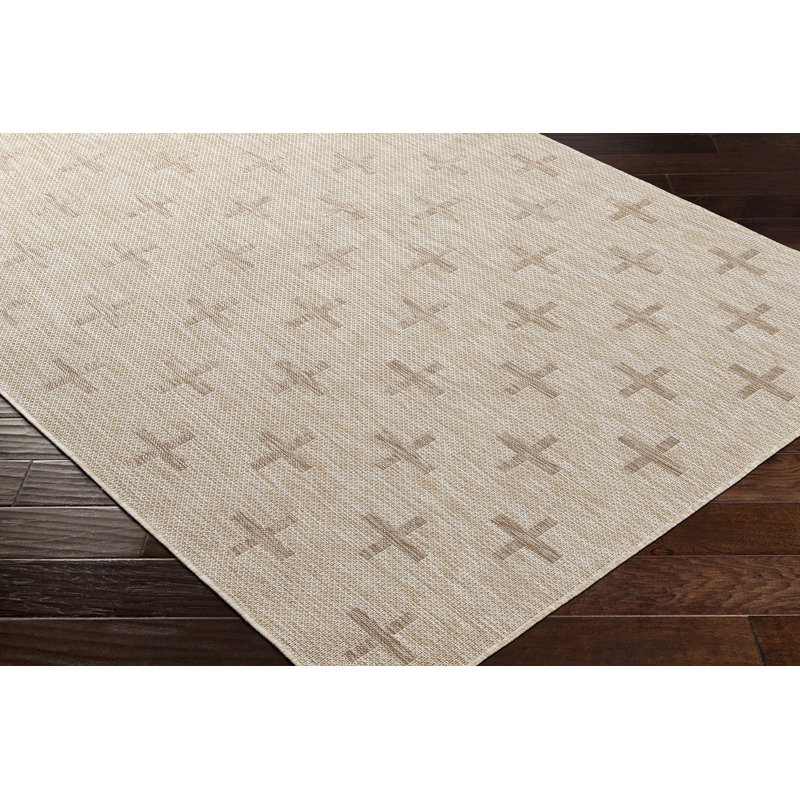 Outdoor Jute-Look Rug Beige/Cream_TRG2357, Rectangle 160 x 213cm