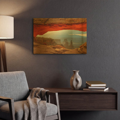 'Canyonlands Mesa Arch' By Mike Jones Gold Metal Wall Art, 24" x 16"