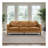 Cooper Mid Century Modern Tan Leather Sofa
