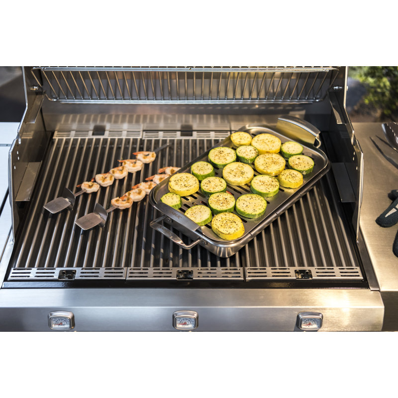 SABER Grill Accessory Steamer Tray, Stainless Steel