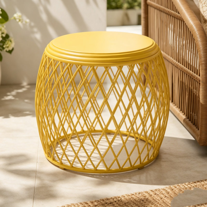 TABLE D'APPOINT 19,75 ALAMERAS, Jaune