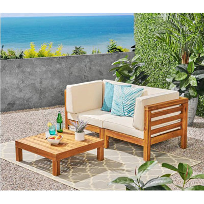 Ensemble de 3 sièges avec table basse
