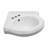 22" Corner Specialty Corner Bathroom Sink with Overflow