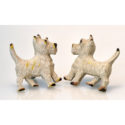 Doggie Double Knobs in Whitewashed Pewter
