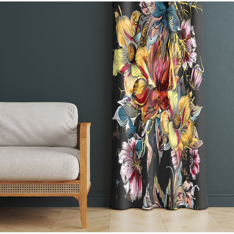 Ensemble de rideaux en polyester 2 pièces, L 20 po x L 61 po