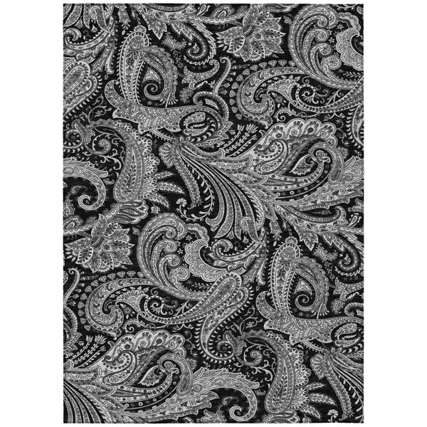Bungalow Rose Fareham Washable Paisley Indoor / Outdoor Rug & Reviews ...