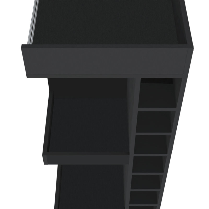 Glen Lyon Bar Cabinet, Living Room, Black, Black