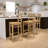 Ladder Back Wooden Restaurant Barstool-1909724192