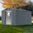  8×10 Ft. Metal Outdoor Storage Shed with Window & Double Doors – Large Garden Tool Shed for Backyard
