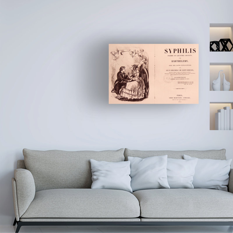 Unknown Artist Syphilis  Pome En Quatre Chants Canvas Art, 12" H x 19" W