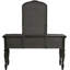 Ensemble de coiffeuse antique avec tabouret et miroir, grande taille (54 po de largeur)-1181526665
