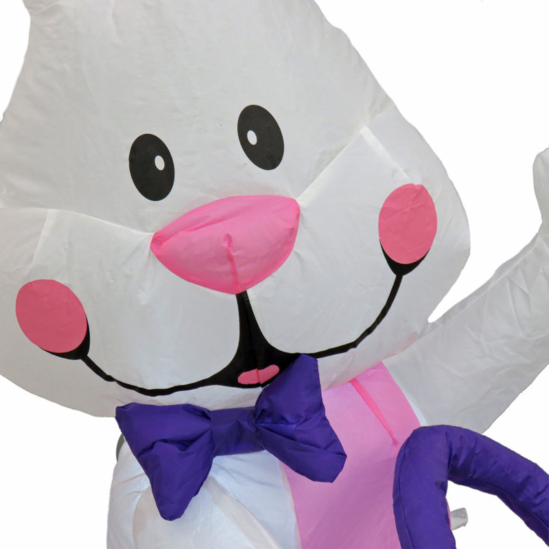 48" Inflatable Waving Easter Bunny
