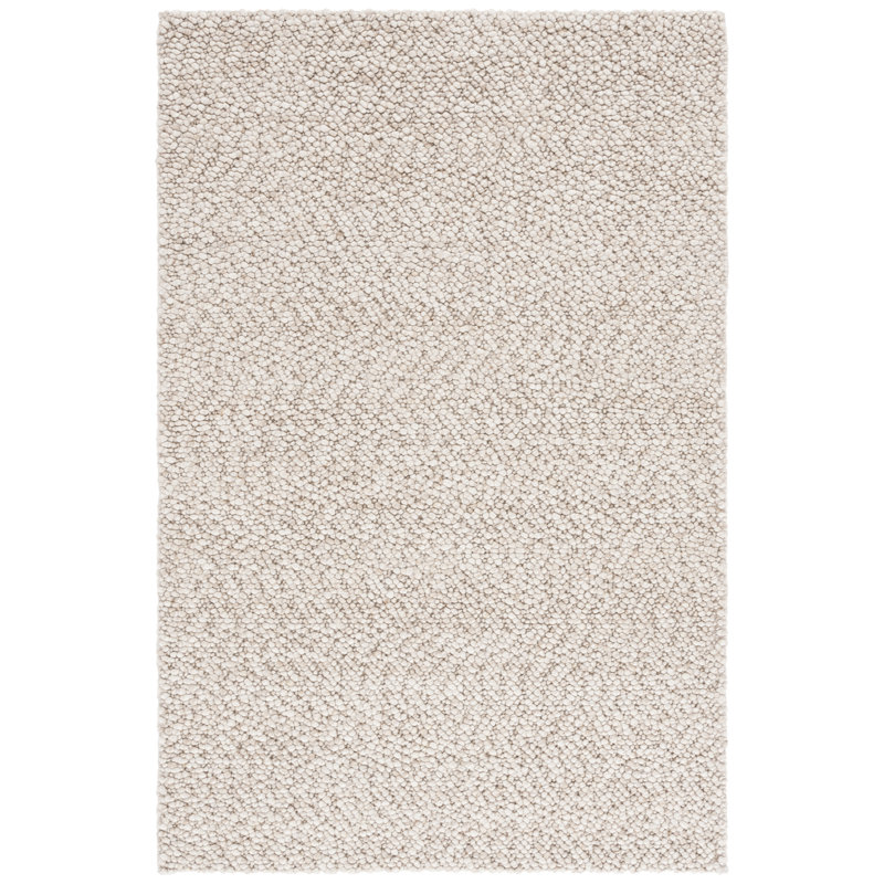Natura Hand Woven Wool/Viscose/Cotton Rug in Beige, Rectangle 8' x 10'