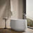 Ceric 60-In X 29-In Freestanding Bath With Center Toe-Tap Drain