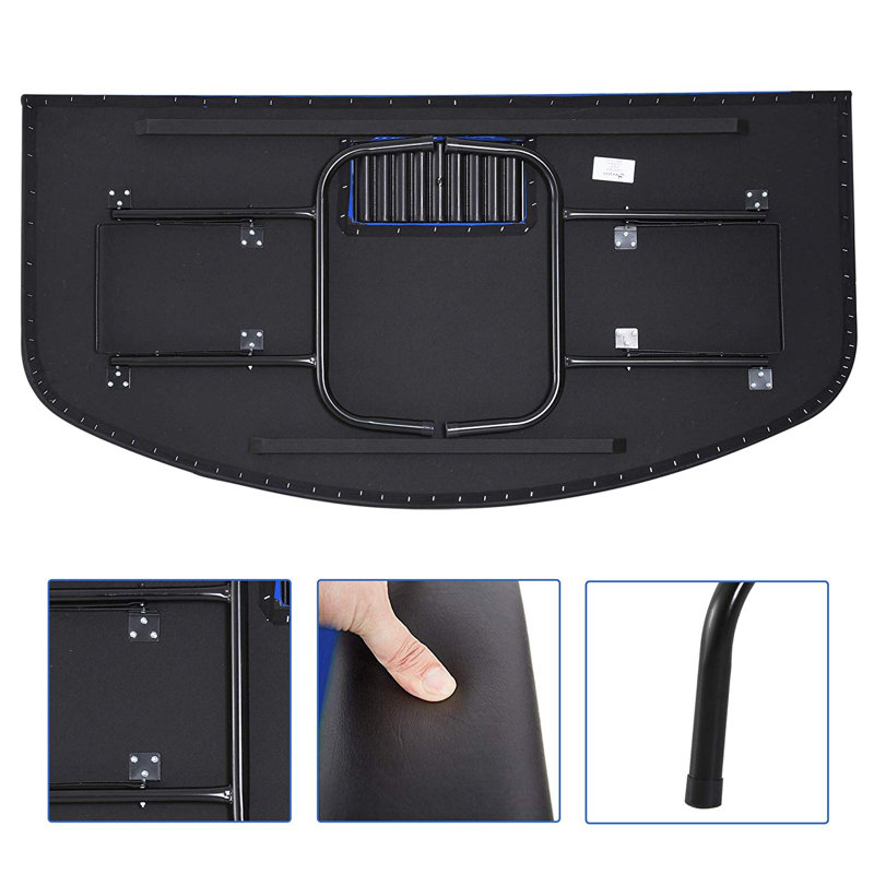 Soozier Soozier 71.75'' 7 - Player Foldable Poker Table