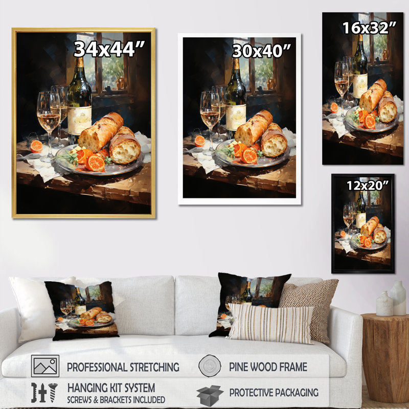 Hecket Food Beer A Festive I, Cadre photo noir, H 32 po x l 24 po x P 1 po