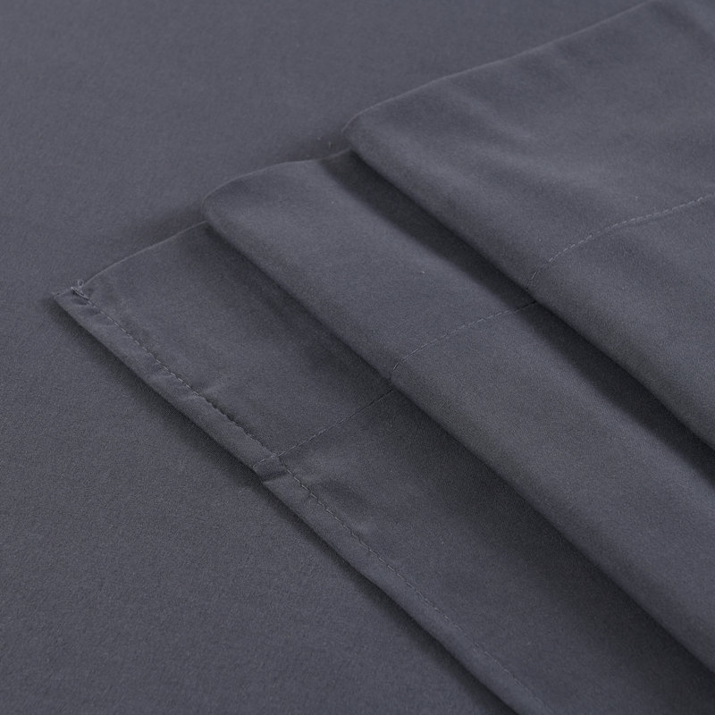 Kondo Microfiber Sheet Set, Queen, Gray