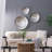 Silver Textured Oversized Disc