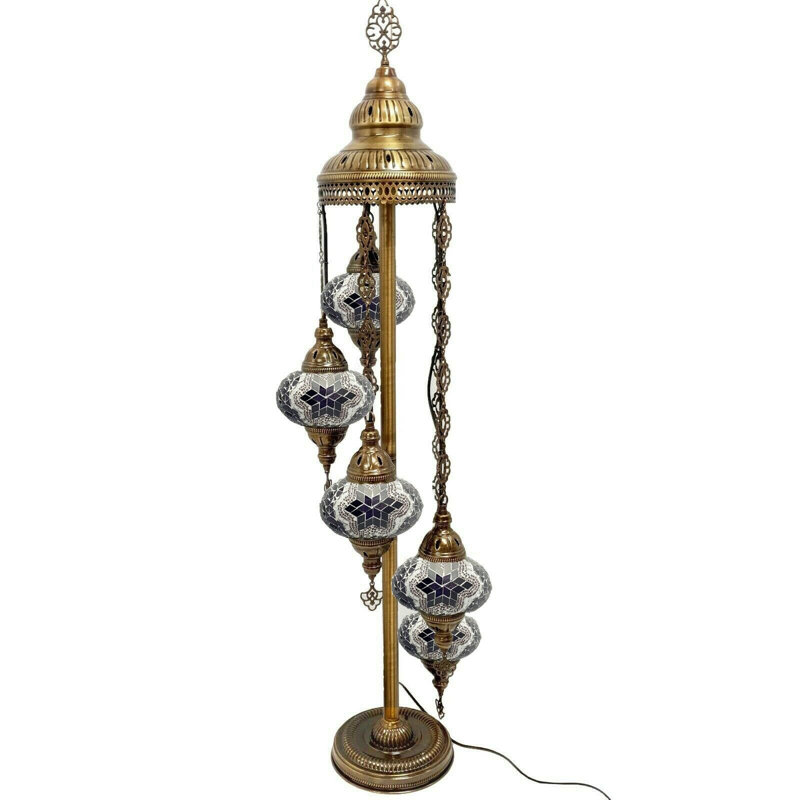 120cm Tree Floor Lamp Set, Purple