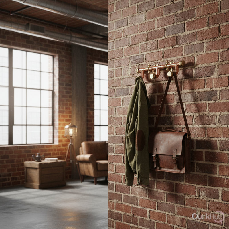QuirkHub Indycom Wall Mounted Hook Rack