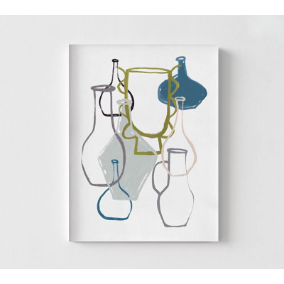 «Open Air Market V» par Marrakech, décor de salon minimaliste, affiche de poterie moderne, idée de décor de salle de classe en céramique, idée de cadeau de professeur de poterie